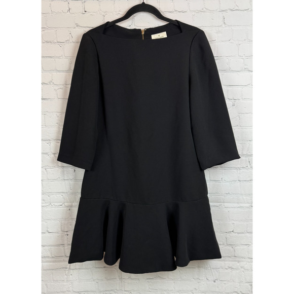 KATE SPADE NEW YORK black flared dress size 6 - Picture 1 of 8
